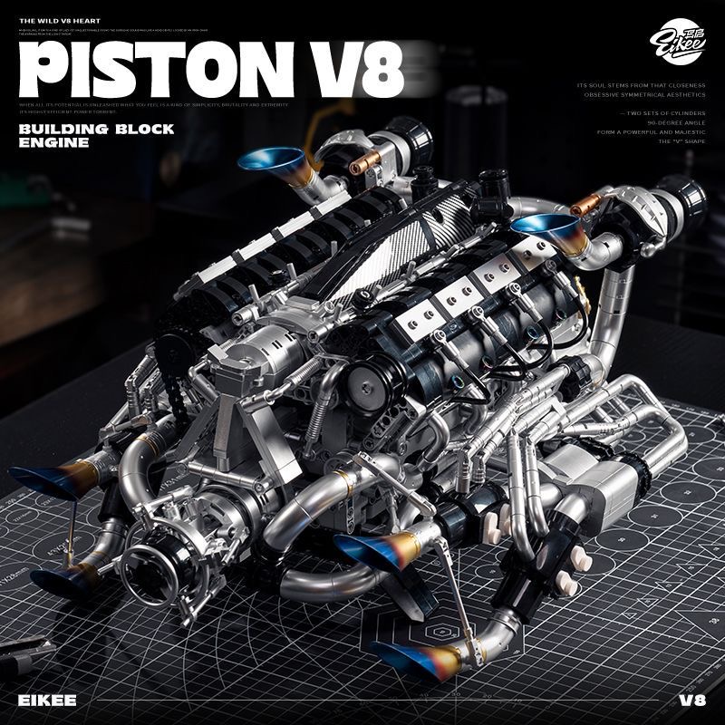 MOC Supercar V8 Kit di blocchi - Model Kit Engine recensione e prezzo