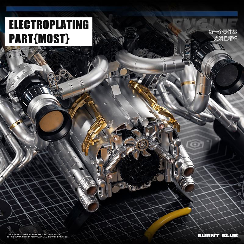 MOC Supercar V8 Kit di blocchi - Model Kit Engine recensione e prezzo