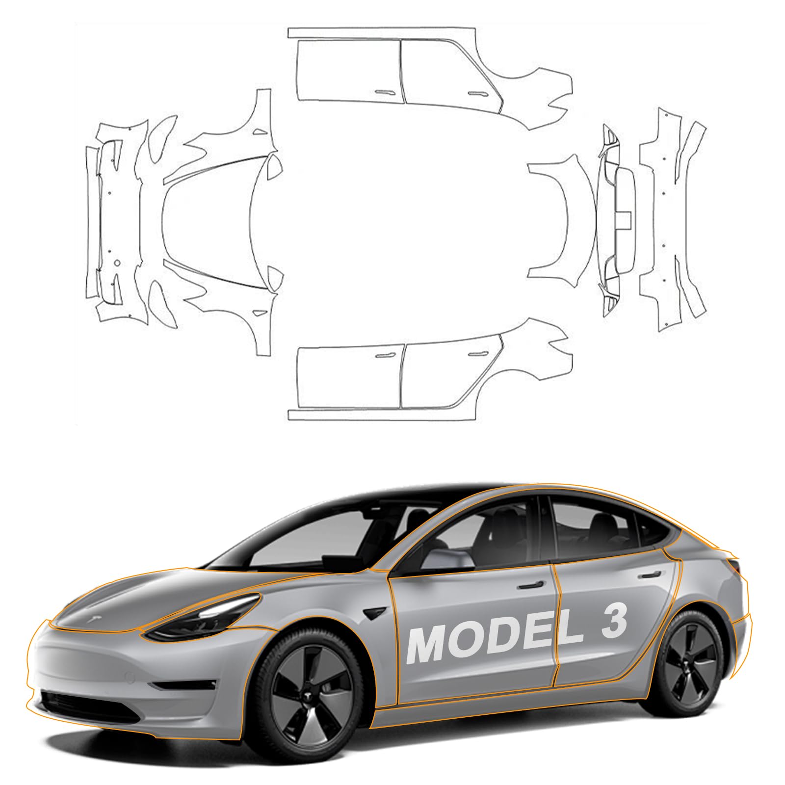 Per Tesla Model 3 2017-2023 Ki - Paint Model Kit recensione e prezzo