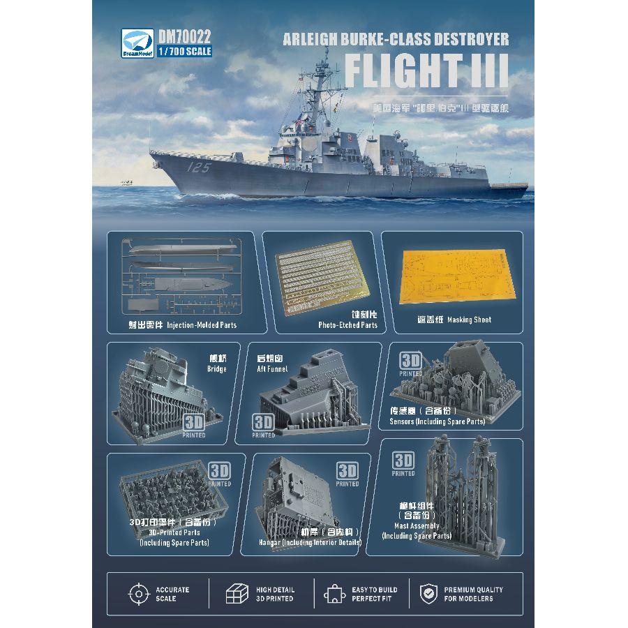 DM70022 DREAM 1/700 Kit modell - Model Kit Yacht recensione e prezzo